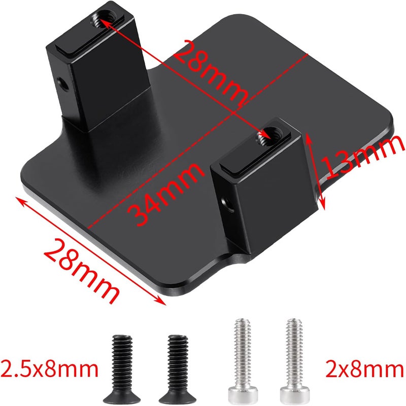 LSG Aluminum 7075 Servo Mount Upgrades Parts Accessories for Arrma 1/18 Granite Grom 1/14 Mojave Grom Mega 380 - Image 2